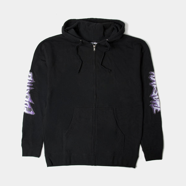 FUCKING AWESOME DEVIL ON A HORSE'S BACK HOODIE - BLACK