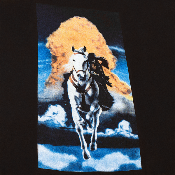 FUCKING AWESOME DEVIL ON A HORSE'S BACK L/S TEE - BLACK