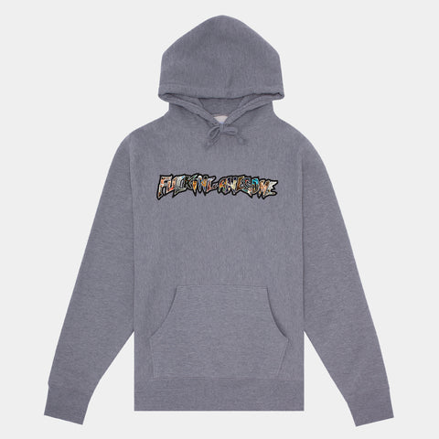 FUCKING AWESOME DILL COLLAGE LOGO HOODIE - GREY HEATHER