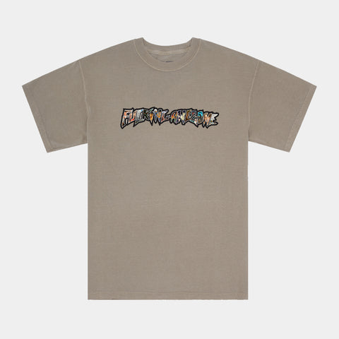 FUCKING AWESOME DILL COLLAGE LOGO TEE - KHAKI