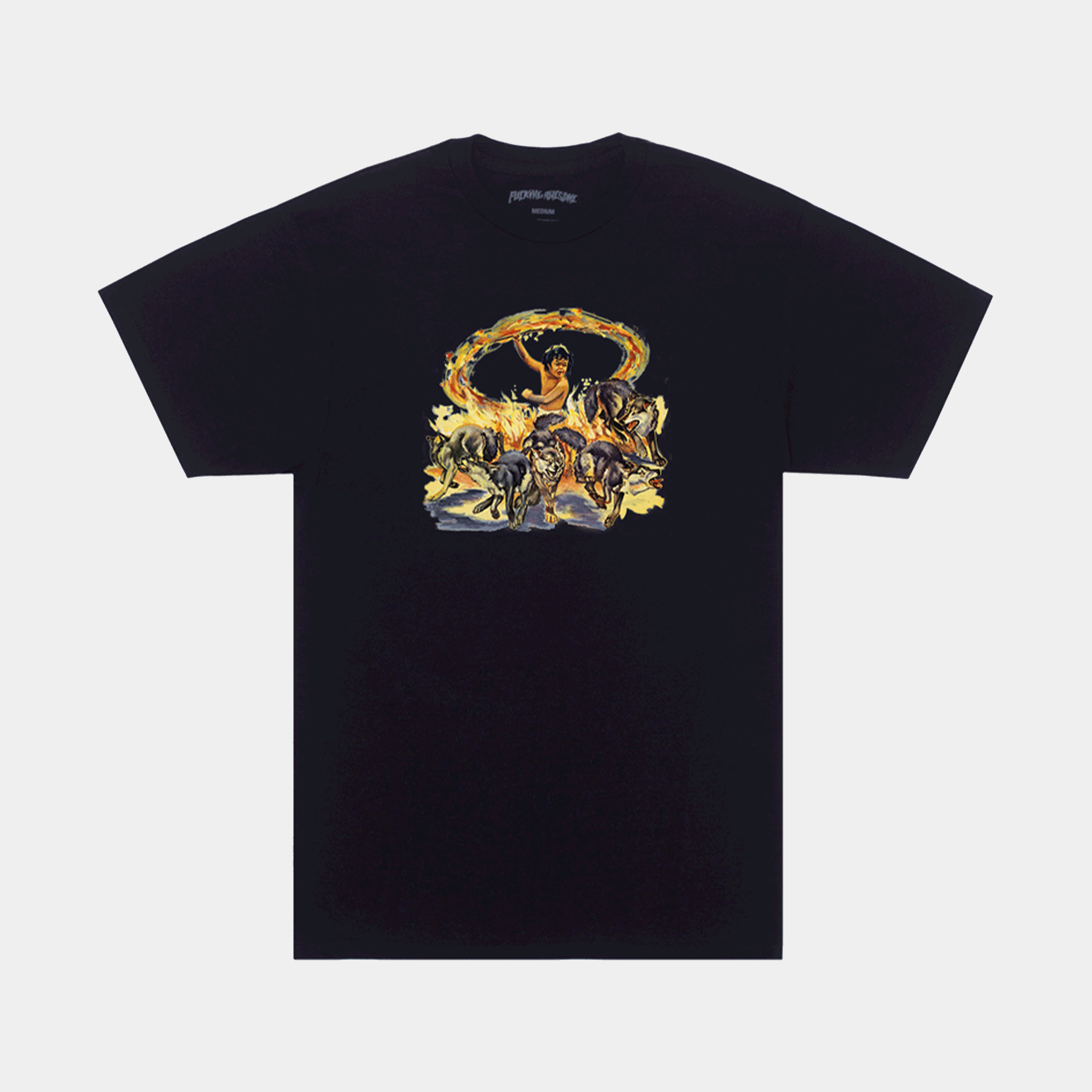 FUCKING AWESOME FIRE CHILD TEE - BLACK - PLA Skateboarding FUCKING AWESOME FIRE CHILD TEE - BLACK - PLA Skateboarding