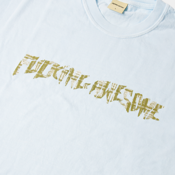 FUCKING AWESOME PLAID PHOTO COPY TEE - CHAMBRAY