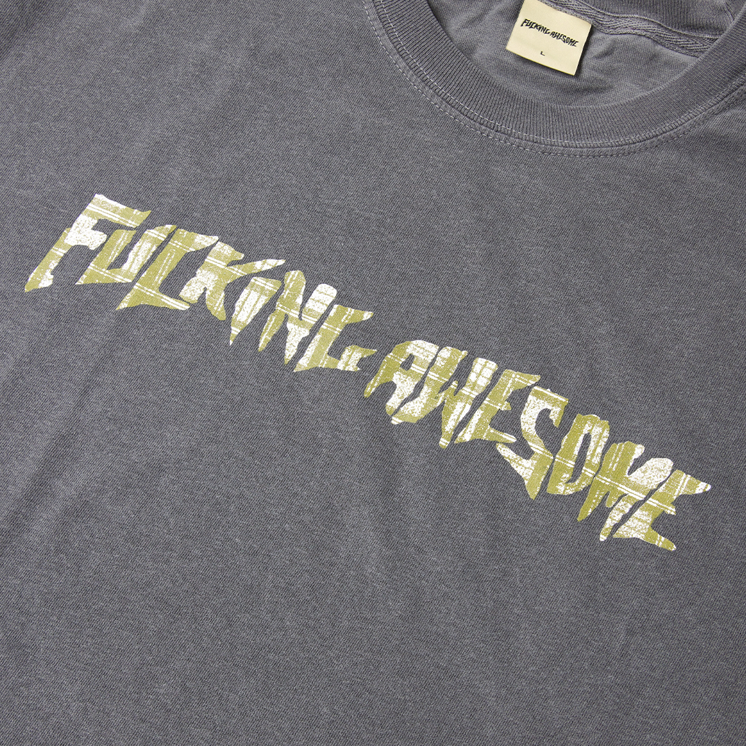 FUCKING AWESOME PLAID PHOTO COPY TEE - PEPPER - PLA Skateboarding FUCKING AWESOME PLAID PHOTO COPY TEE - PEPPER - PLA Skateboarding