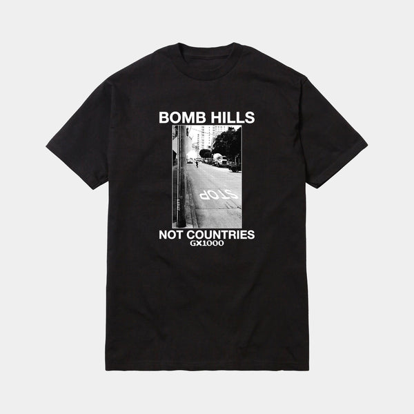 GX1000 BOMB HILLS TEE - BLACK/WHITE
