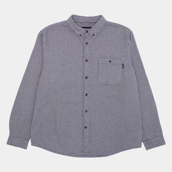 GX1000 HOUNDSTOOTH BUTTON DOWN - BLUE