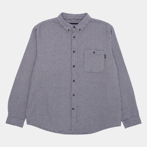 GX1000 HOUNDSTOOTH BUTTON DOWN - BLUE