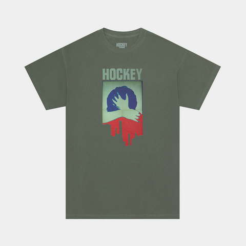 HOCKEY PARALYSIS TEE - MOSS
