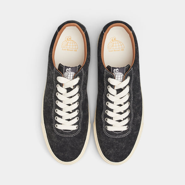 LAST RESORT AB VM001 LO CANVAS - WASHED BLACK/WHITE