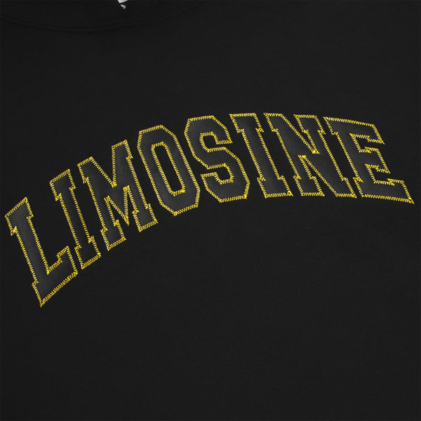 LIMOSINE BLACK VINYL HOODIE - BLACK