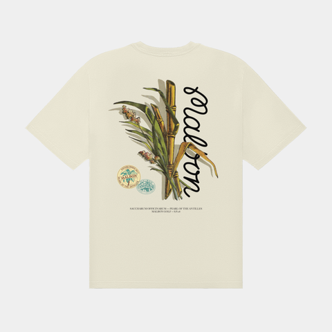 MALBON BERMUDA ORIGIN TEE - CREAM