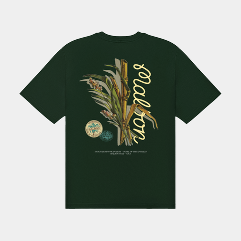 MALBON BERMUDA ORIGIN TEE - DARK OLIVE