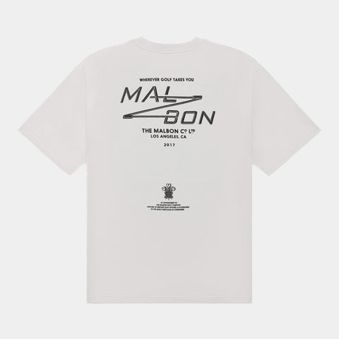 MALBON BERMUDA SPORT UTILITY TEE - IVORY