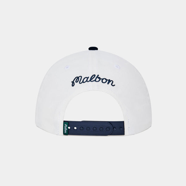 MALBON PALMERA HAT - WHITE/NAVY