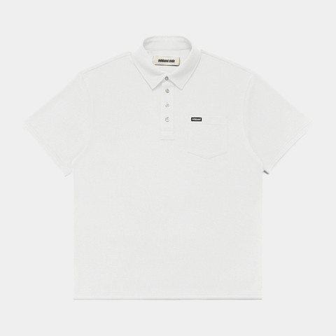METALWOOD AIRY POCKET POLO - WHITE
