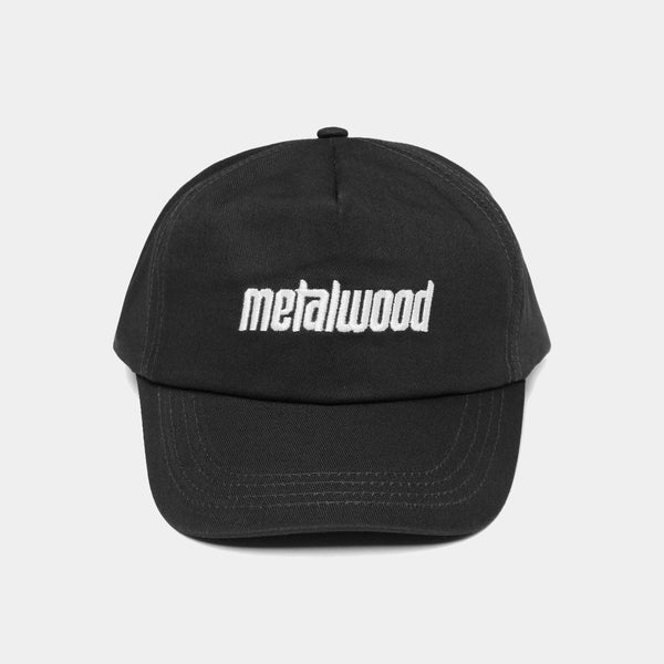 METALWOOD LOGO 5­-PANEL HAT - BLACK