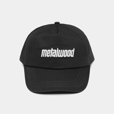 METALWOOD LOGO 5­-PANEL HAT - BLACK