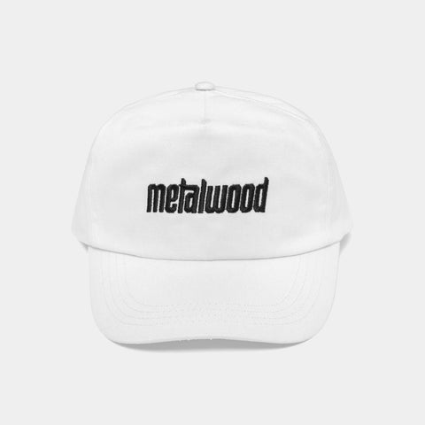 METALWOOD LOGO 5­-PANEL HAT - WHITE