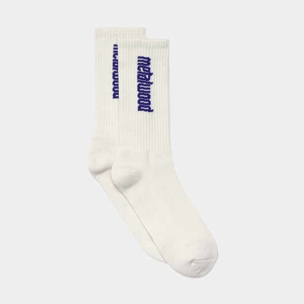 METALWOOD LOGO CREW SOCK - WHITE