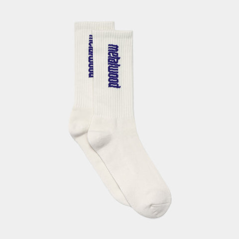 METALWOOD LOGO CREW SOCK - WHITE