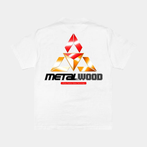 METALWOOD TRI-METAL TEE - WHITE