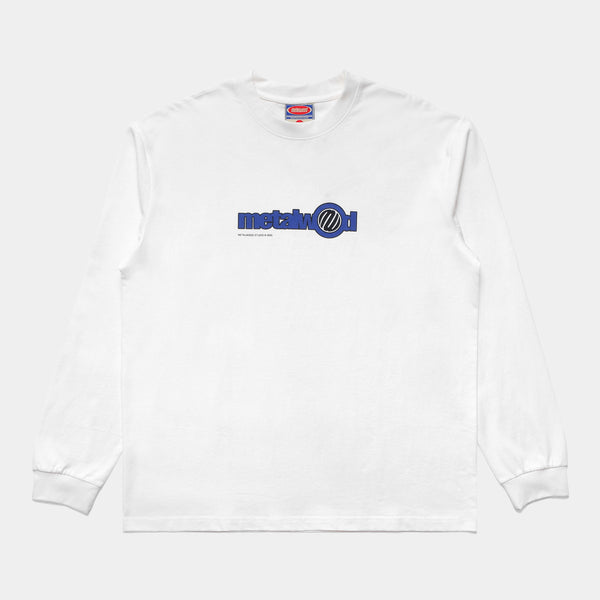 METALWOOD WORD LONGSLEEVE TEE - WHITE