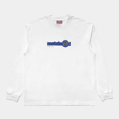 METALWOOD WORD LONGSLEEVE TEE - WHITE