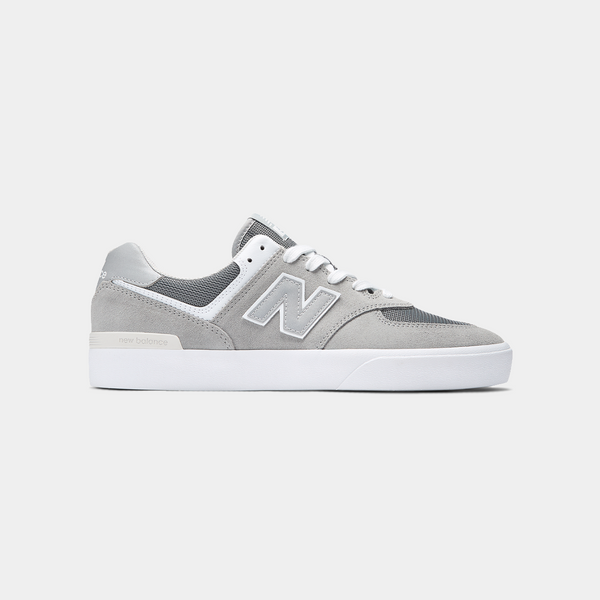 NEW BALANCE 574 VULC - GREY/WHITE