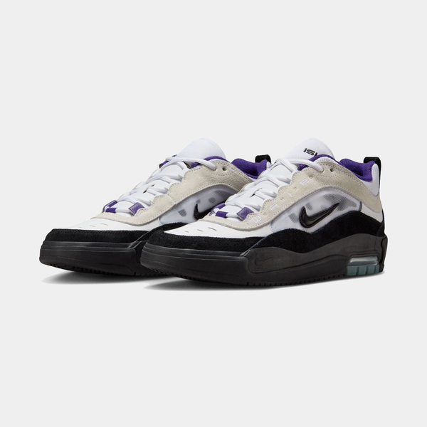 NIKE AIR MAX ISHOD - WHITE/BLACK-COURT PURPLE