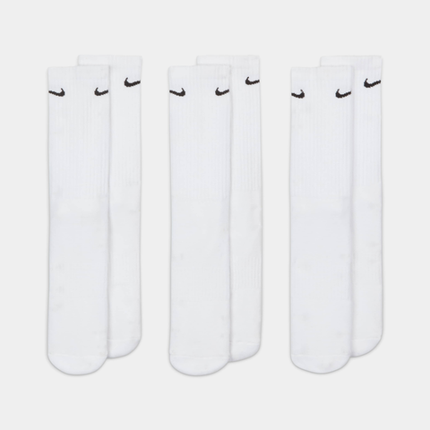 NIKE EVERYDAY CUSHIONED CREW SOCKS 3-PACK - WHITE