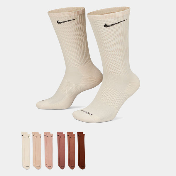NIKE EVERYDAY PLUS CUSHIONED CREW SOCK 6-PACK - MULTI-COLOR
