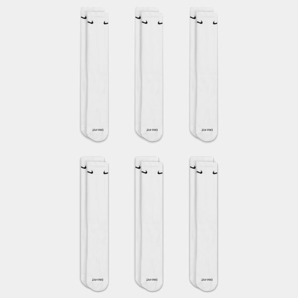 NIKE EVERYDAY PLUS CUSHIONED CREW SOCK 6-PACK - WHITE
