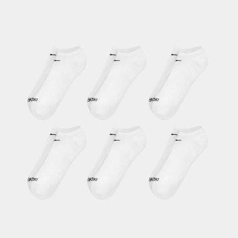NIKE EVERYDAY PLUS CUSHIONED NO-SHOW SOCK 6-PACK - WHITE
