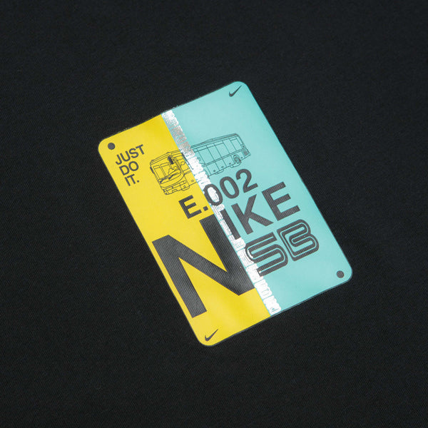 NIKE SB BUS PASS TEE - BLACK
