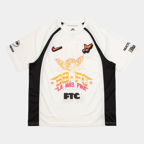 NIKE SB FC SHORT SLEEVE JERSEY - SAIL/BLACK