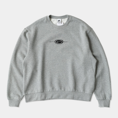 NIKE SB X KOSTON FLEECE CREWNECK -  DARK GREY HEATHER