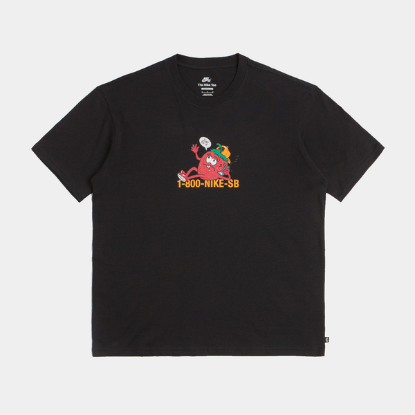 NIKE SB FLIP PHONE TEE - BLACK