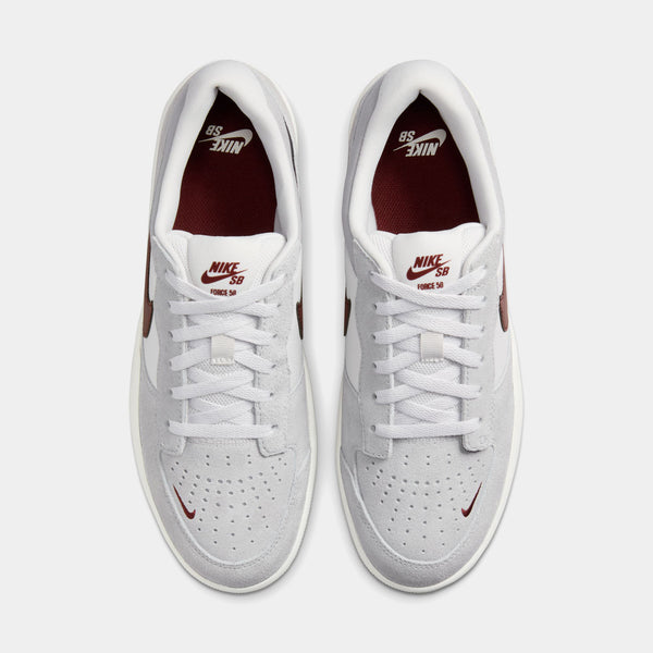 NIKE SB FORCE 58 - PLATINUM TINT/DARK TEAM RED