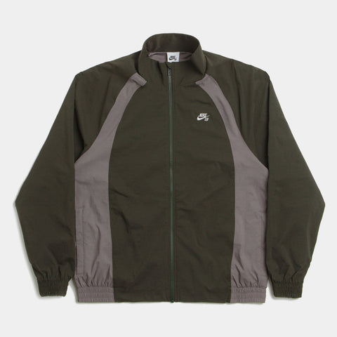 NIKE SB FULL-ZIP SKATE JACKET - SEQUOIA/CAVE STONE