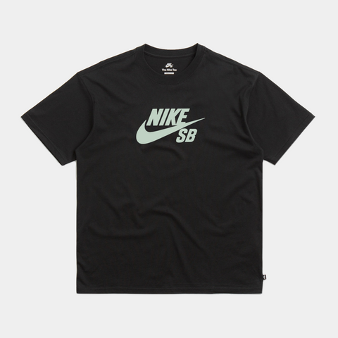 NIKE SB LOGO TEE - BLACK/PISTACHIO FROST