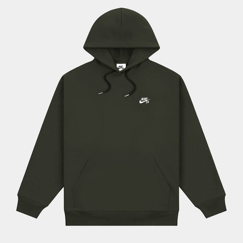 NIKE SB PULLOVER SKATE HOODIE - SEQUOIA/WHITE