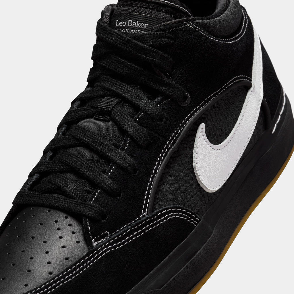 NIKE SB REACT LEO - BLACK/WHITE-GUM DX4361-005 - PLA Skateboarding