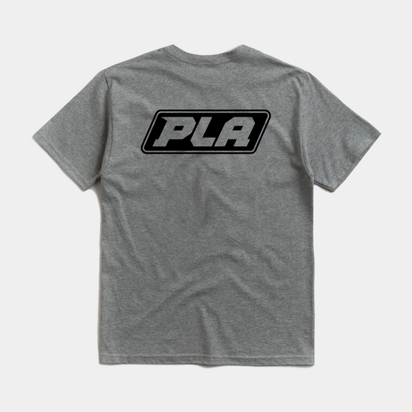 PLA CLASSIC LOGO TEE - GRAPHITE HEATHER