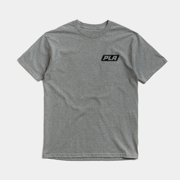 PLA CLASSIC LOGO TEE - GRAPHITE HEATHER