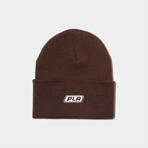 PLA CLASSIC LOGO BEANIE - BROWN