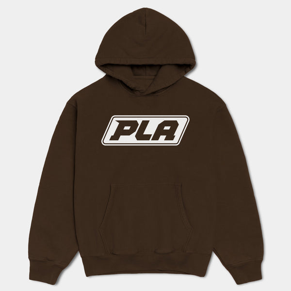PLA CLASSIC LOGO HOODIE - BROWN