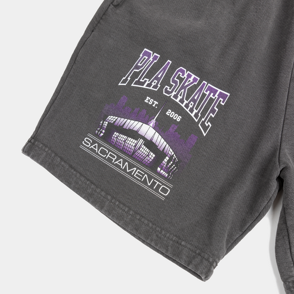 PLA BEAM LOGO SHORT - PIGMENT DYED BLACK