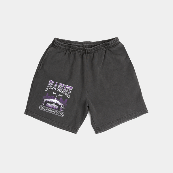 PLA BEAM LOGO SHORT - PIGMENT DYED BLACK