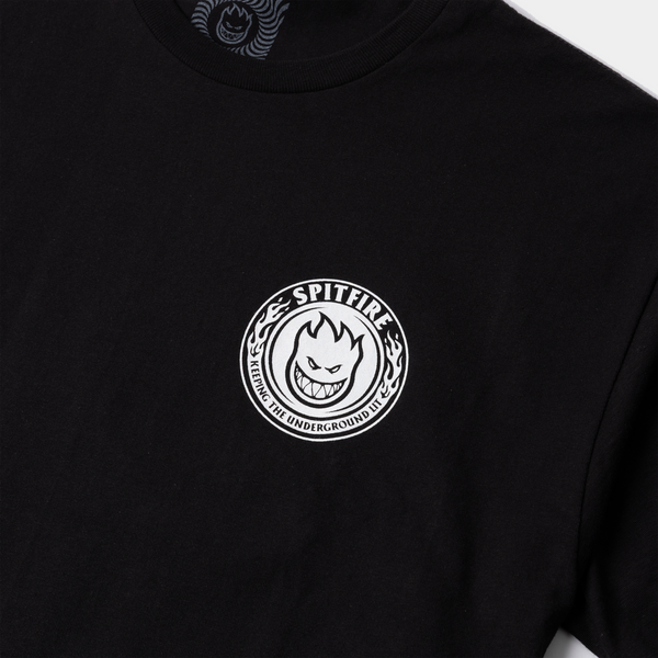 PLA X SPITFIRE SACRAMENTO KTUL TEE - BLACK