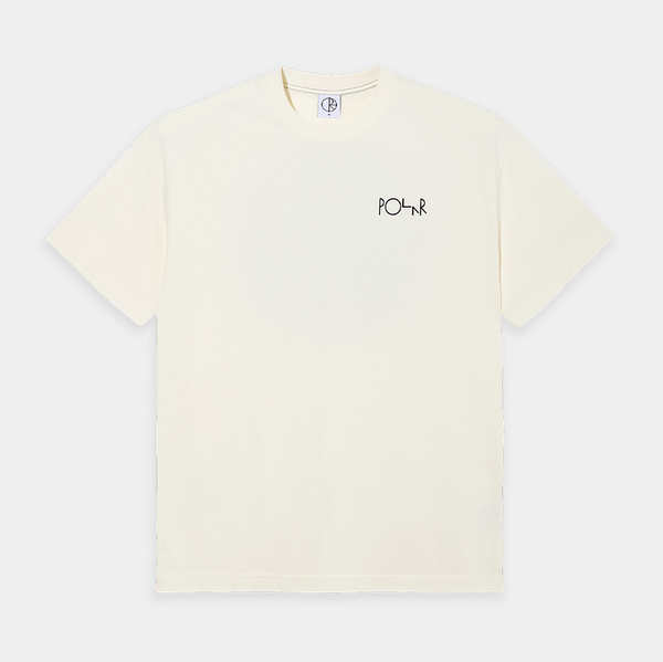 POLAR CONTRAST FILL LOGO TEE - IVORY/BLACK