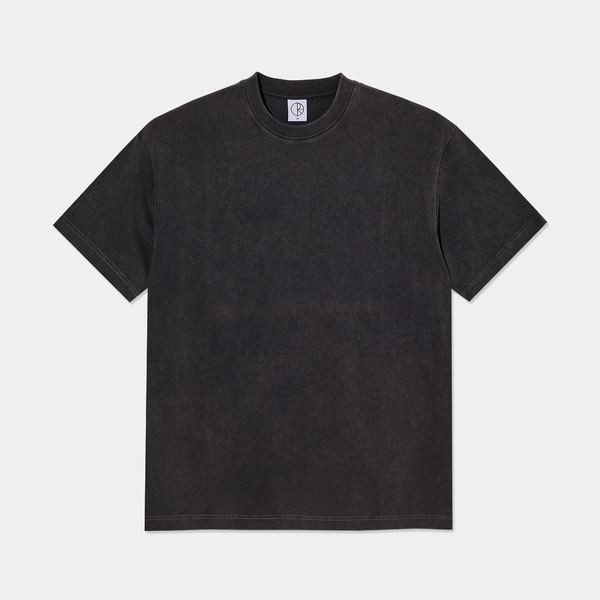 POLAR CONTRAST STROKE LOGO TEE - SILVER BLACK/BLACK